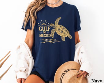 Gulf of Mexico Sea Turtle T-Shirt: Coastal Beach Tee