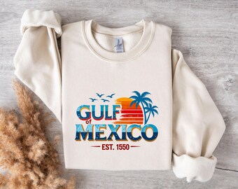 Retro Gulf of Mexico Sunset T-Shirt - Mexico Beach Tee