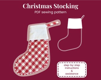 Christmas Stocking - pdf sewing pattern