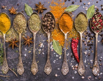 Spices and herbs from over the world