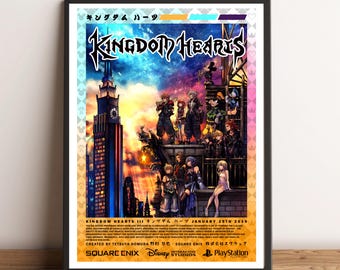 Póster con la carátula de Kingdom Hearts 3 (A4/A3)
