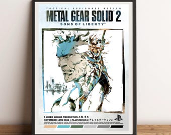 Metal Gear Solid 2 Sons of Liberty - Poster 13x19 - Etsy UK