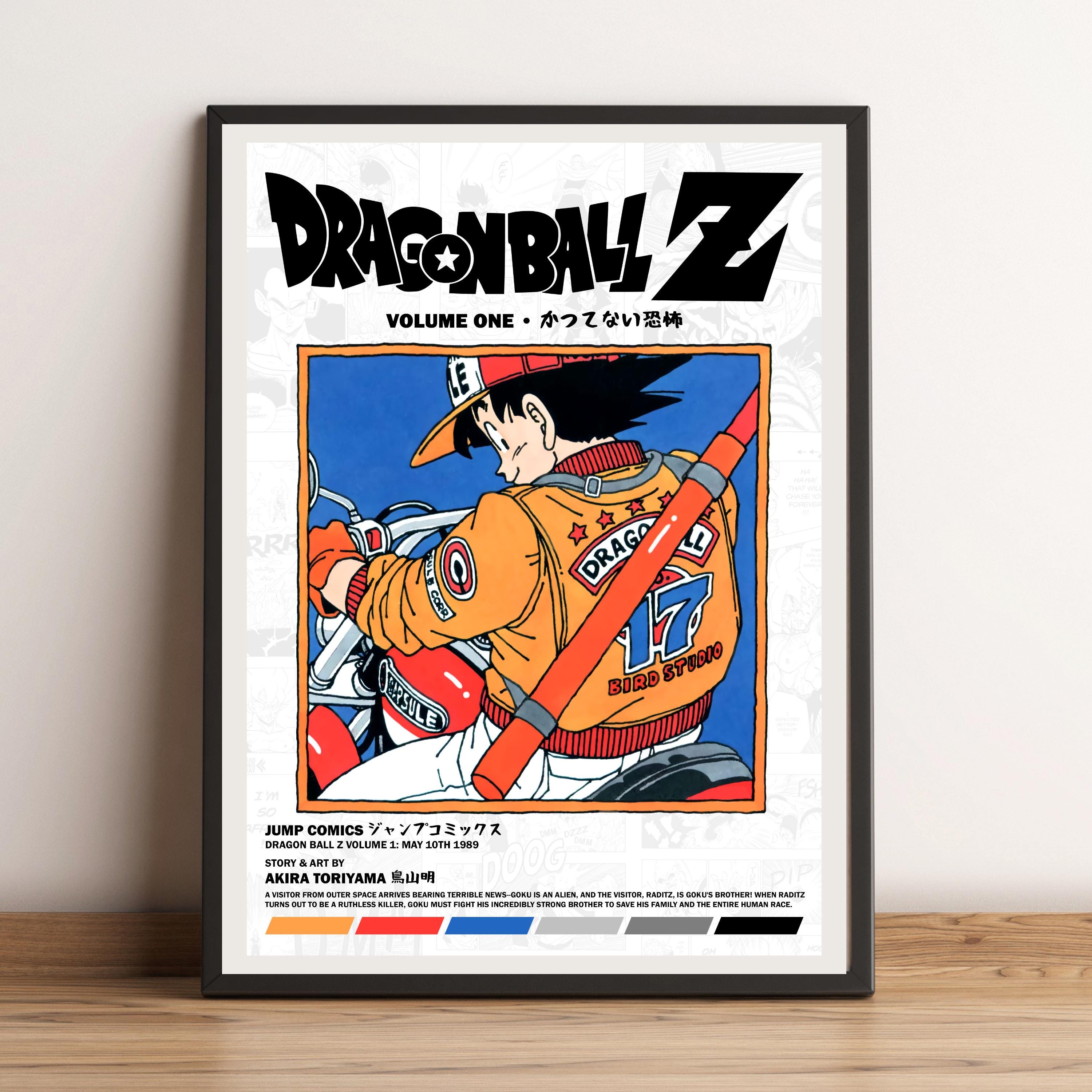 Dragon Ball Z Volume 1 Poster Print | Minimalist Manga / Anime