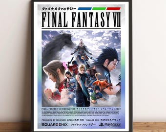 Póster de la portada de Final Fantasy VII (7) REVELATION (A4/A3)