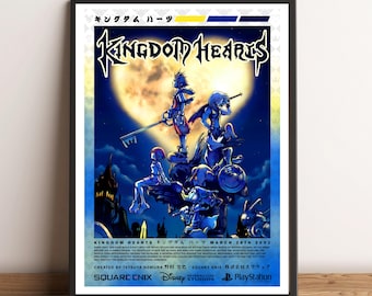 Póster con la portada de Kingdom Hearts (A4/A3)