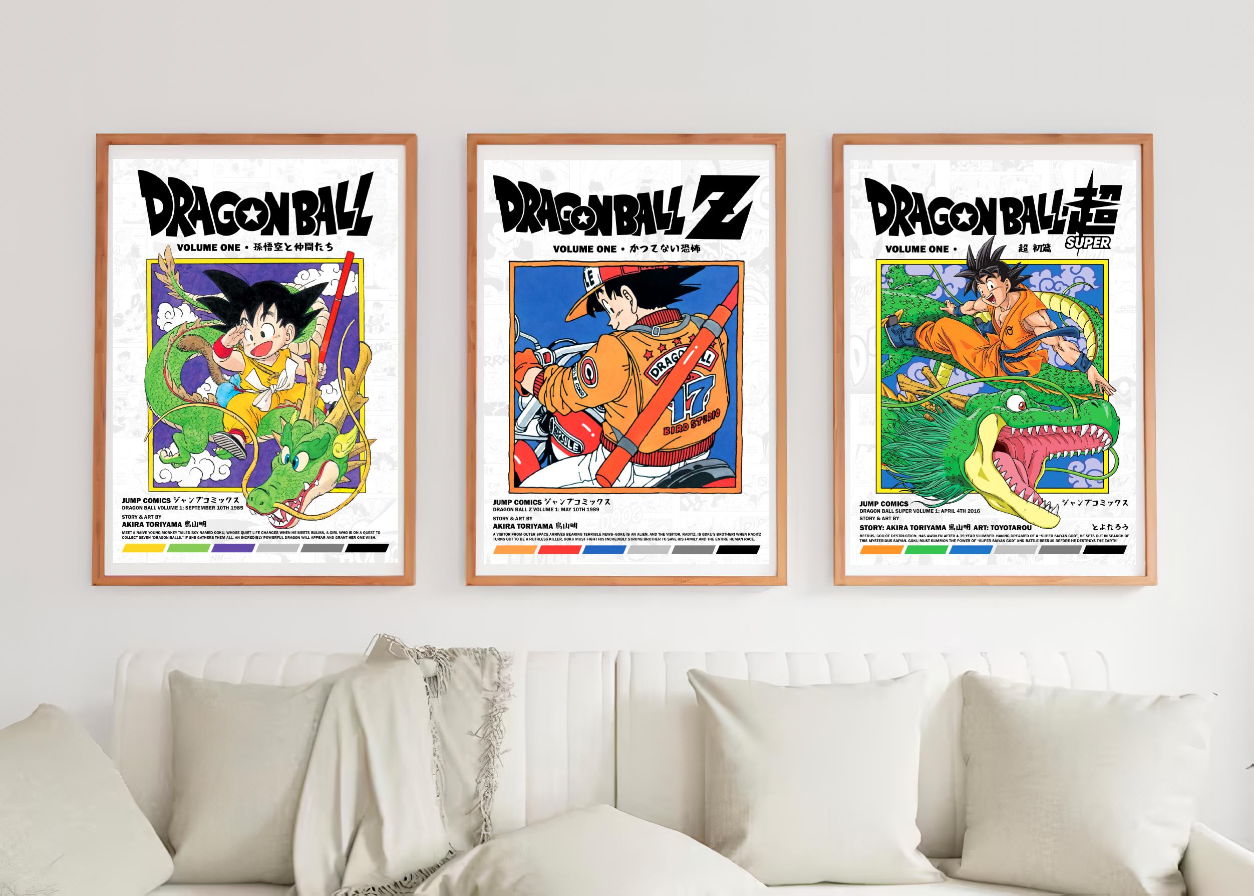 Dragon Ball Z Volume 1 Poster Print | Minimalist Manga / Anime