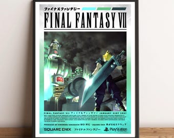 Póster de la portada de Final Fantasy VII (7) (A4/A3)