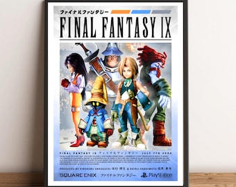 Póster de la portada de Final Fantasy IX (9) (A4/A3)