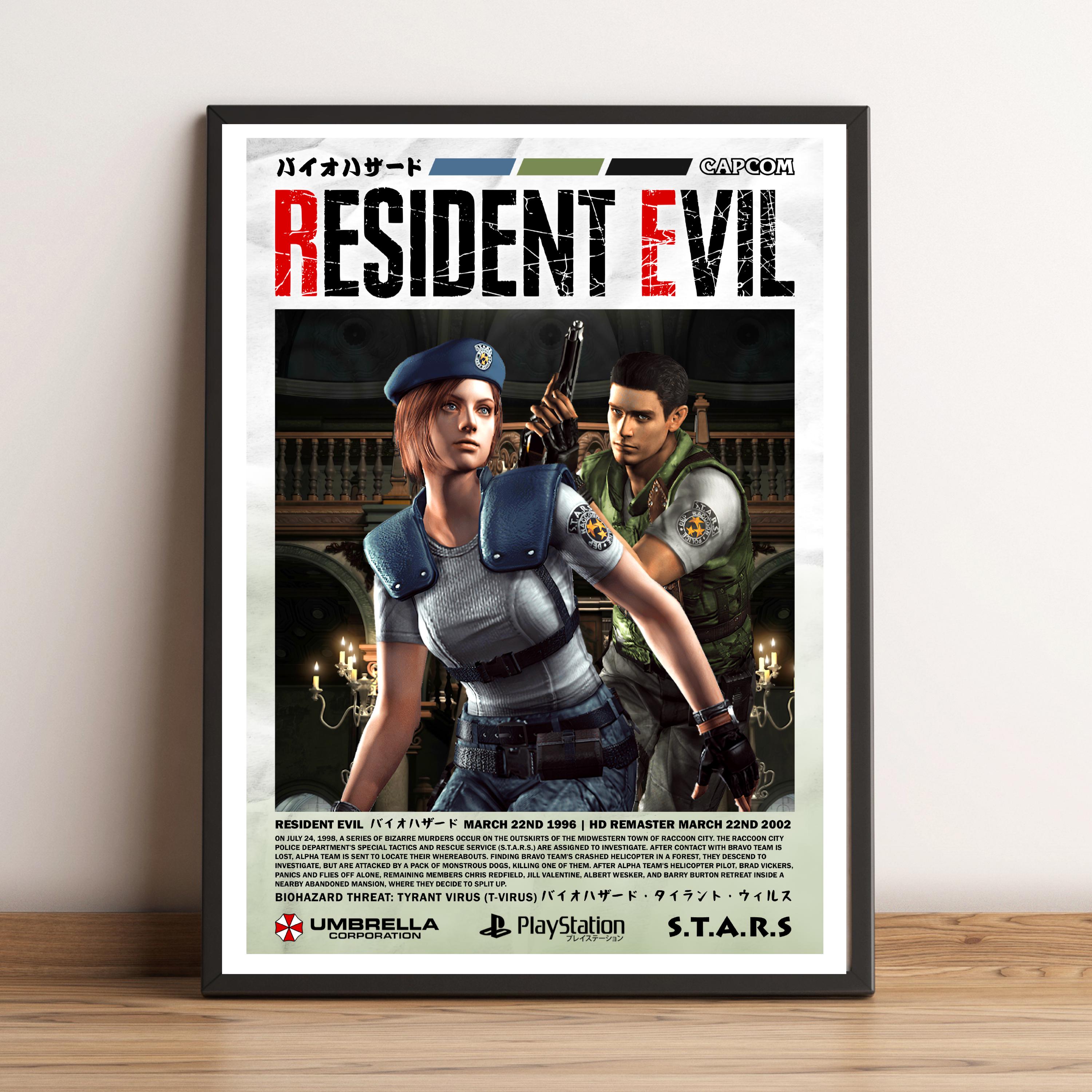 Discover Resident Evil 1 Cover Art Poster