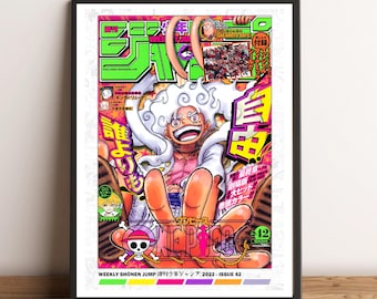 Póster impreso de la portada del número 42 de One Piece Shonen Jump 2022