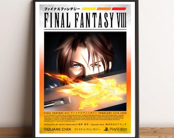 Póster de la portada de Final Fantasy VIII (8) (A4/A3)