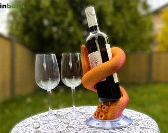 Oktopus Tentakel Flaschenhalter - Maritime Eleganz für Wein Enthusiasten