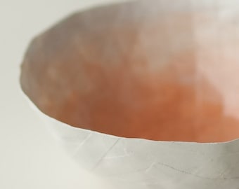 Small Peach Paper Bowl