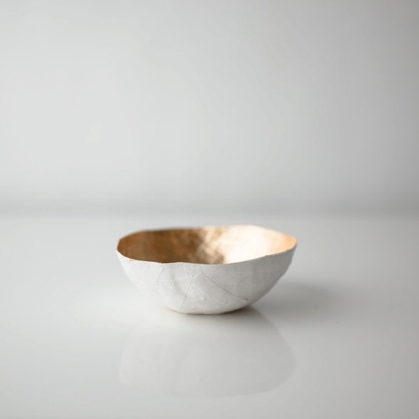 Small Gold Paper Bowl