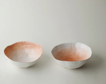 Small Peach Fade Bowl Set