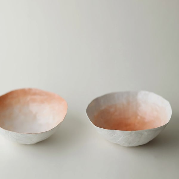 Small Peach Fade Bowl Set