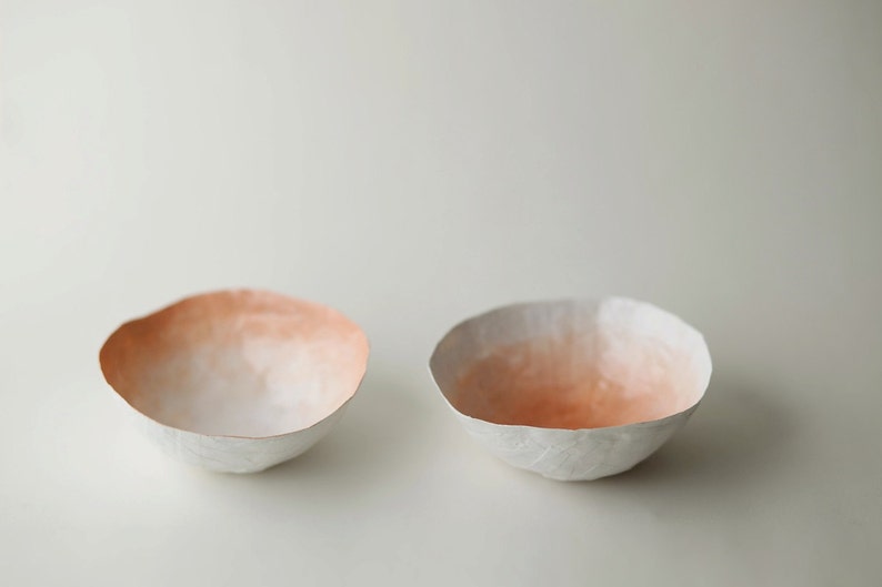 Small Peach Fade Bowl Set image 1