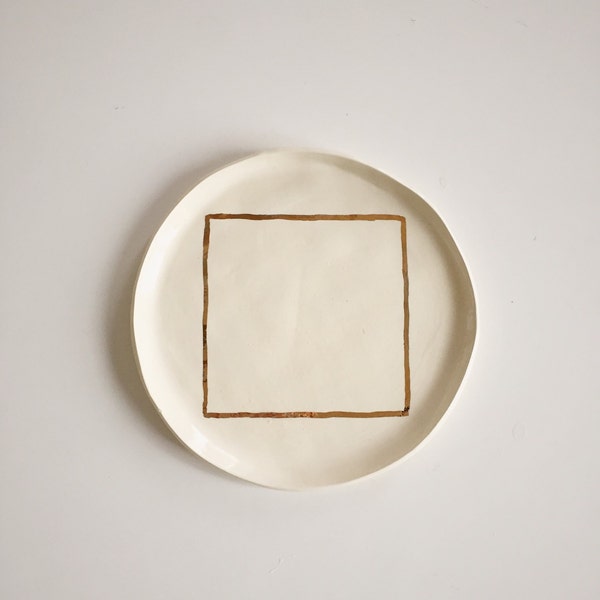 Golden Geometry Plate