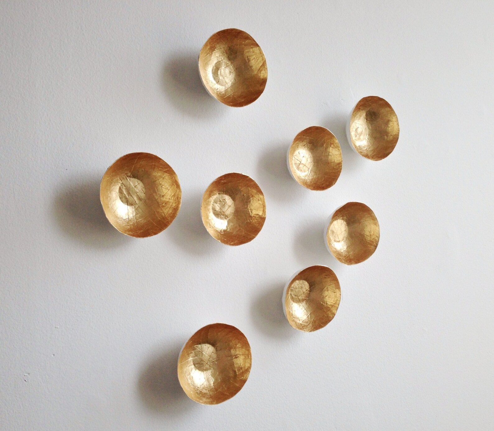 Collection of 8 Small Gold Paper Bowls Etsy