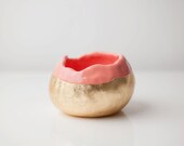 Peach and Gold Pot