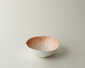 Small Peach Paper Bowl