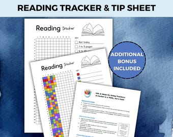 Registro de Leitura, Diário de Leitura, Ano em Pixels, Bullet Journal, Rastreador de Hábitos Diários, Rastreador de Alfabetização, Autoaperfeiçoamento, Rastreador de Leitura