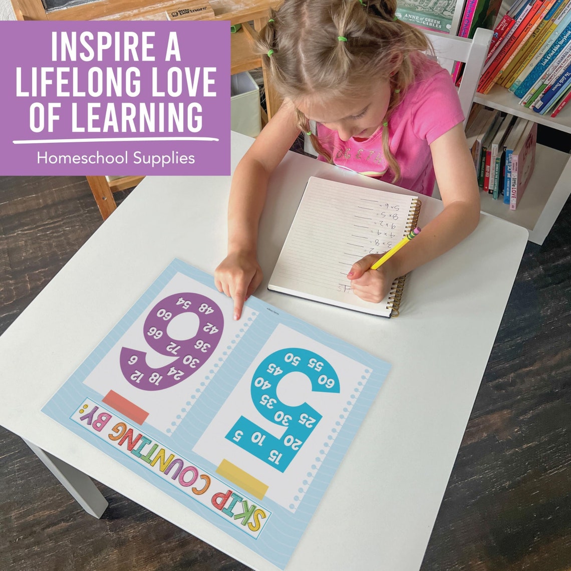 9 Colorful Multiplication Chart Poster for Wall Multiplication Poster