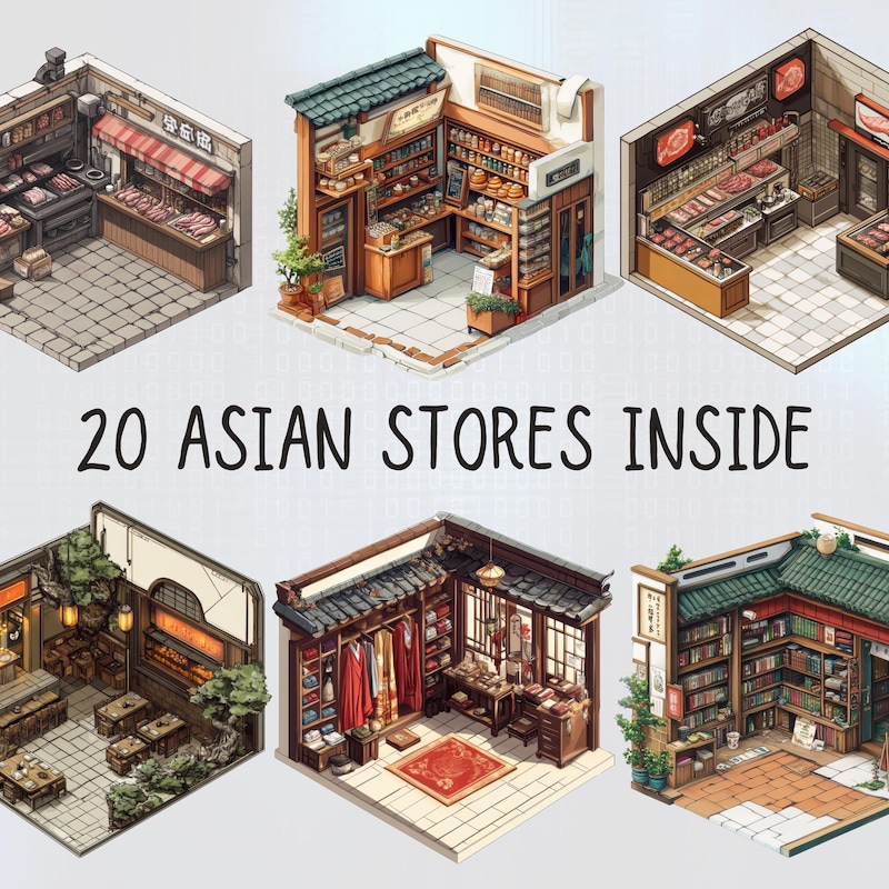 Isometric Building Clipart - Etsy