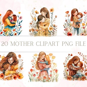 Archivo de imágenes prediseñadas digitales para el cálido Día de la Madre l Imágenes prediseñadas imprimibles Diseño floral para mamá l Imagen floral descargable para mamá l Comercial Personal