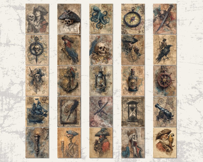 Rusty Pirate Rusty Pirate Tales Digital Paper L Vintage Old Texture Page Junk ...