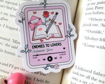 Enemies To Lovers Audiobook Girlie Sticker