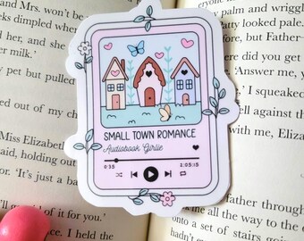 Small Town Romance Audiobook Girlie Sticker