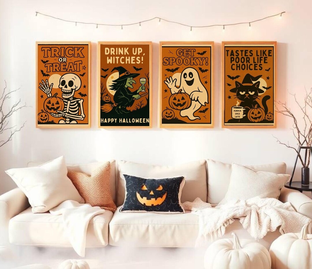 Halloween Wall Art Bundle 30 Printable 2x3 Designs Spooky, Funny ...