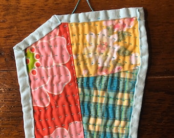 Miniature Quilt -  Stitched by Hand