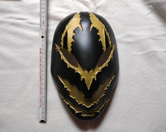 handmade decorative dark demon worrior mask Black & Gold (wearable)