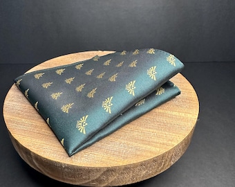 Triforce Pocket Square Green & Gold Legend Style