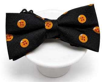 Yellow Star Orb Bow Tie, Black Adjustable Bow Tie, Fantasy Inspired Formal Accessory, Wedding Bow Tie, Gift for Him