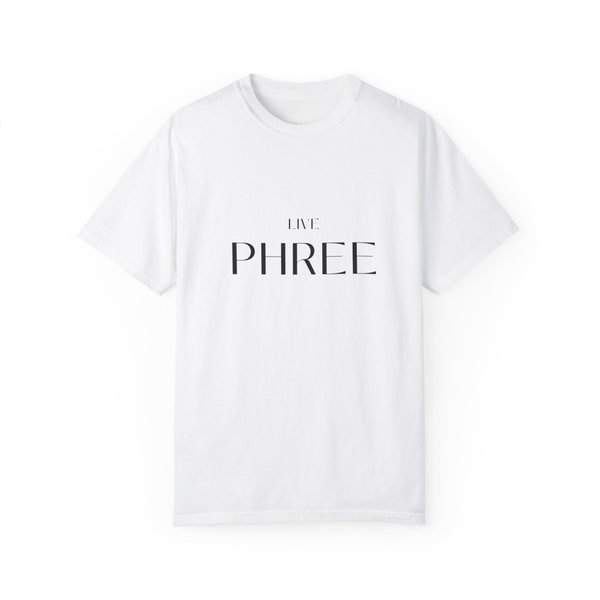 Live Phree 100% Cotton Pre-Shrunk Graphic T-Shirt