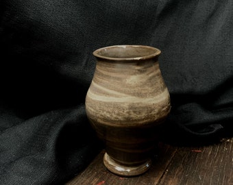 Handmade Ceramic Vase-Rustic-Traditional-Ancient Look-Wheel Thrown Pottery