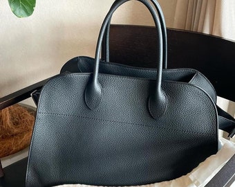 Large Suede Tote Bag, Women&#39;s leather Tote Bags, Minimal Design Handbag