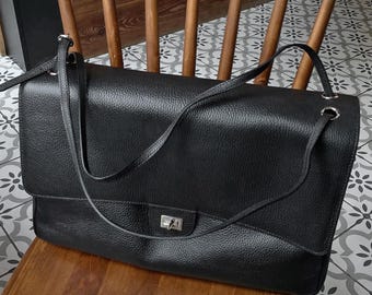 Slouchy Style Shoulder Bag, Genuine Leather Tote Bag, Everyday Handbags