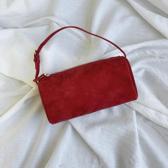 Suede Handbags 90s Bag Women s Small Top Handle Bags Mini Tote Bags Etsy