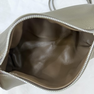 90s Leather Pouch, 90s Bag, Women's Small Top Handle Bags, Mini Tote Bags image 8