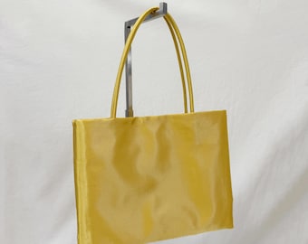 Small Tote Bag,  Polyester Satin Top Handle Bags, Minimal Design Purse, 2026 New Trendy Handbags
