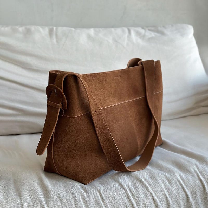 Sola Suede Bag - Brown