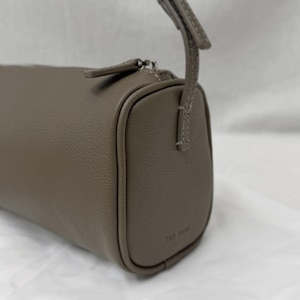90s Leather Pouch, 90s Bag, Women's Small Top Handle Bags, Mini Tote Bags image 5