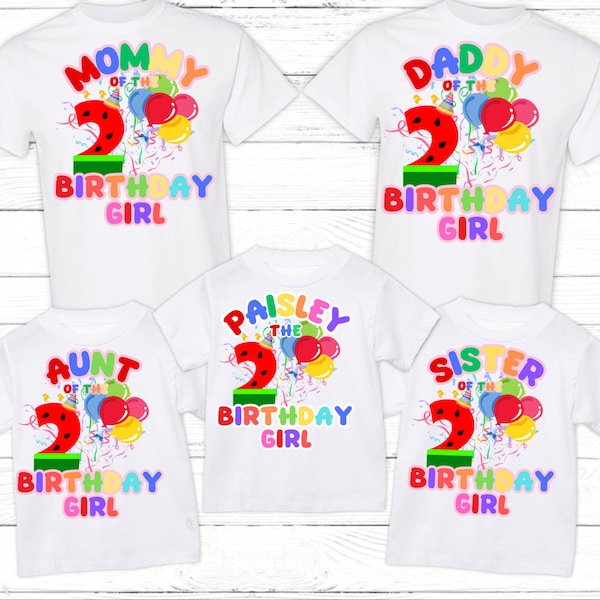 Birthday Family Matching T-Shirts, Cocomelon, Watermelon Family Birthday Tshirt, Customized Personalized Matching Tshirt, Baby Birthday