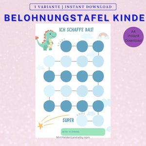 Niños tablero de recompensa | Tablero motivacional para niños | Sistema de recompensas para niños | Tablero de éxito para niños | Tablero de visualización infantil.