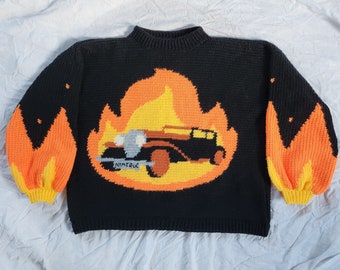 Patrón de crochet de jersey diabólicamente caliente de Fanmade Good Omens (PDF)