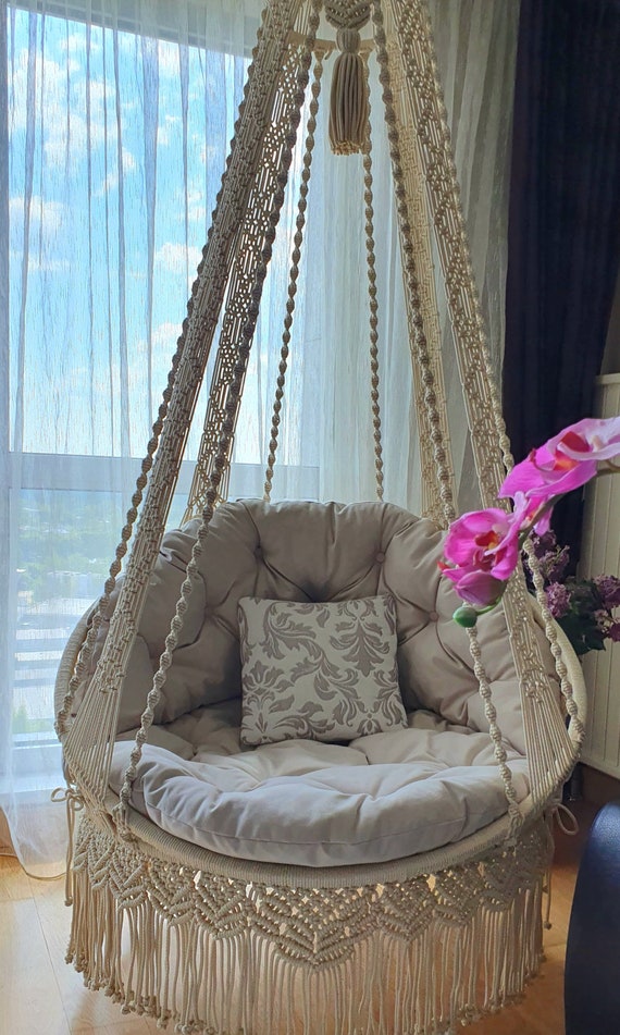 Hanging swing for home hot sale